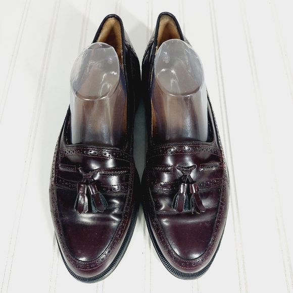 Stafford Leather with Fringe Slip On Loafers F842 - Picture 1 of 15